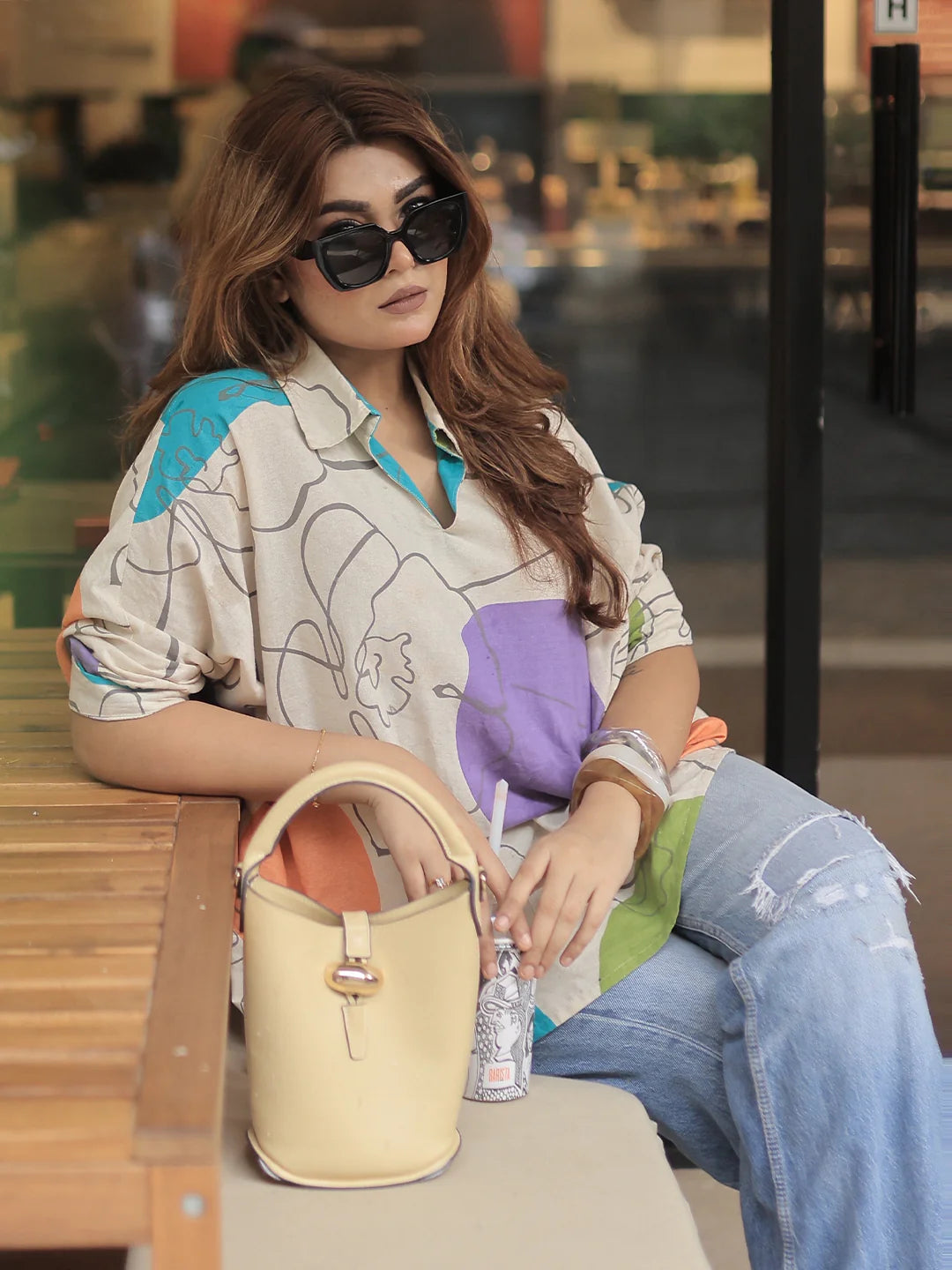 Sunlit Blossom Short Tunic-serann