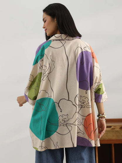 Sunlit Blossom Short Tunic-serann